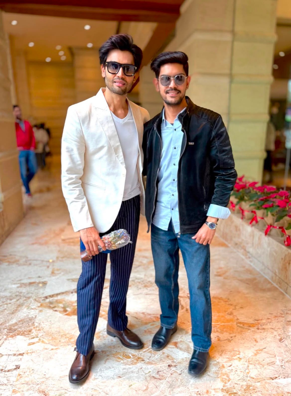 Ronit Raj with a celebrity